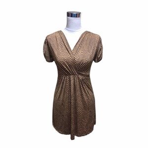 XXZ V- Neck Cap Sleeve Tunic dress 29" long